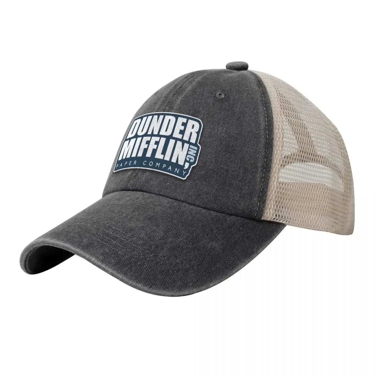 Fashion Unisex Dunder Mifflin London Cowboy Mesh Baseball Cap For Men Women's