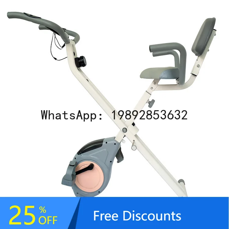 CZ Home Desktop Exercise Bike Shaping Magnetic Control Pedal Bike Foldable Spinning Bike Indoor Exercise Equipment