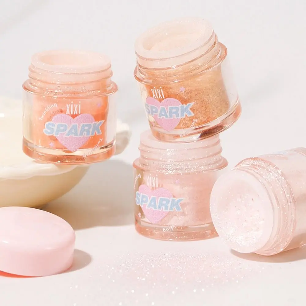 بودرة هايلايتر مكونة من 3 ألوان، بودرة ناعمة شفافة بيرليسسينت، ظلال عيون لامعة، تفتيح الجسم وتدوم طويلاً