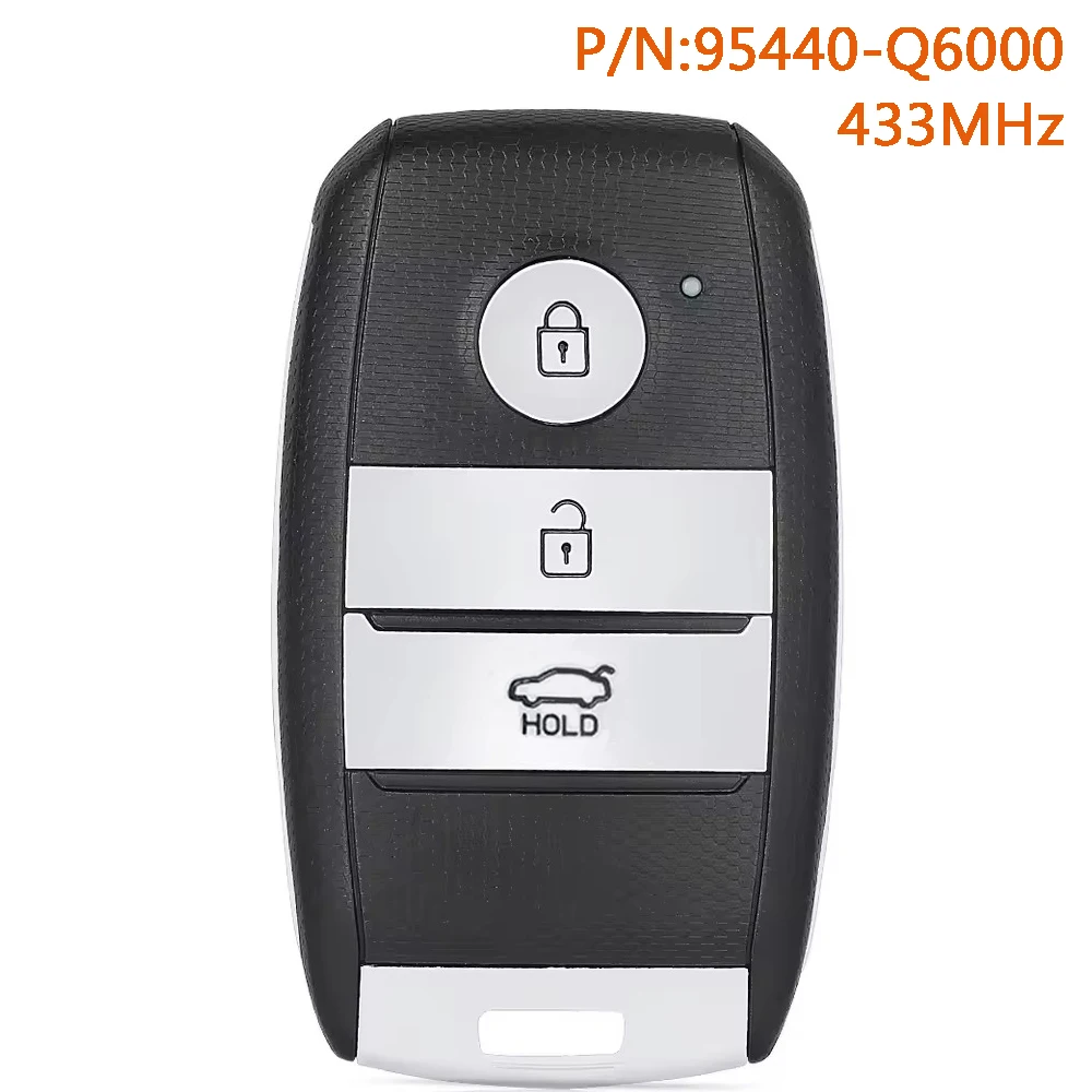 

DIYKEY 95440-Q6000 Smart Remote Car Key Fob for Kia Seltos 2020 2021 2022 2023 433MHz SYE3FOB1908 3 Buttons