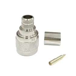 1PC N Male Plug RF Coax Connector Crimp RG8 RG213 LMR400 Cable Straight Nickelplated NEW Wholesale for WIFI