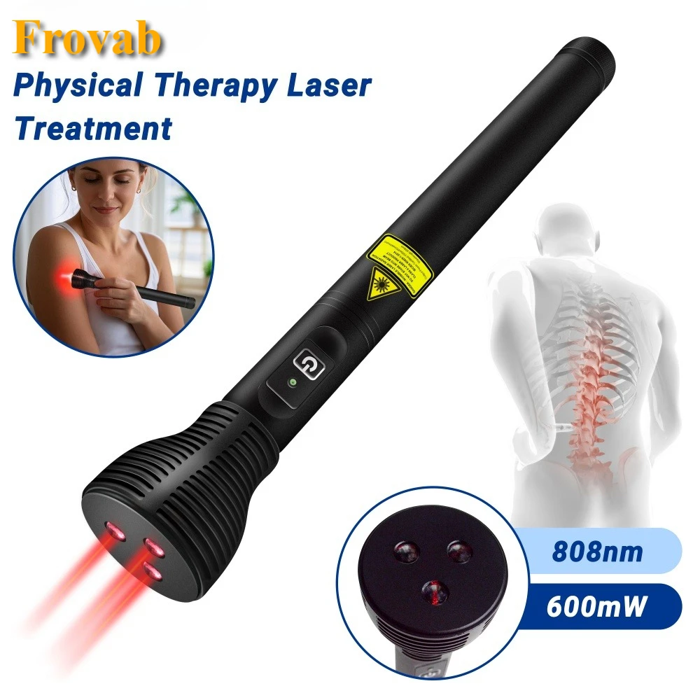 

Frovab 3 Diodes 600mW 808nm Laser Near Infrared Light Therapy Pen Deep Tissue Repair Arthritis & Sciatica Pain Relief Device