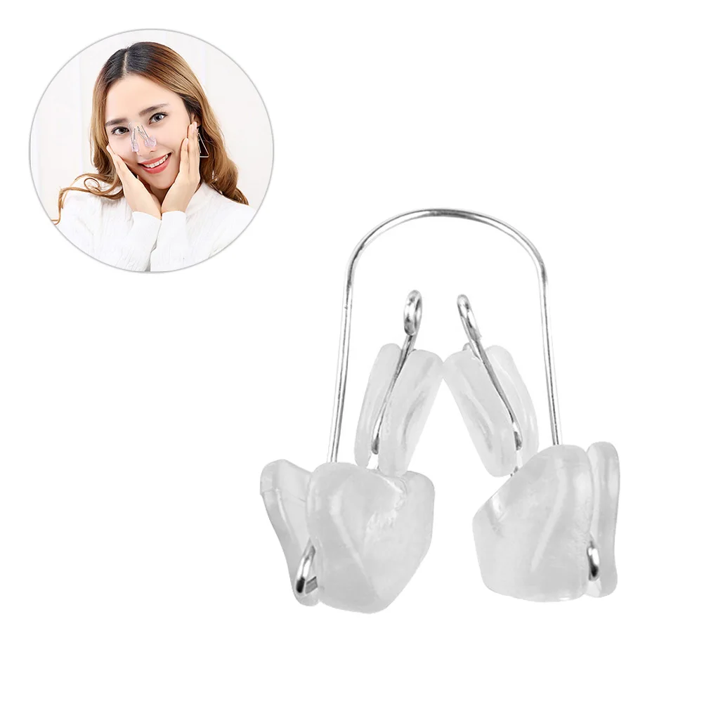 

3pcs Transparent Nose Lifting Shaping Bridge Corrector Beauty Tool For Women Girls Ladies Pink Package Non Surgical Solution