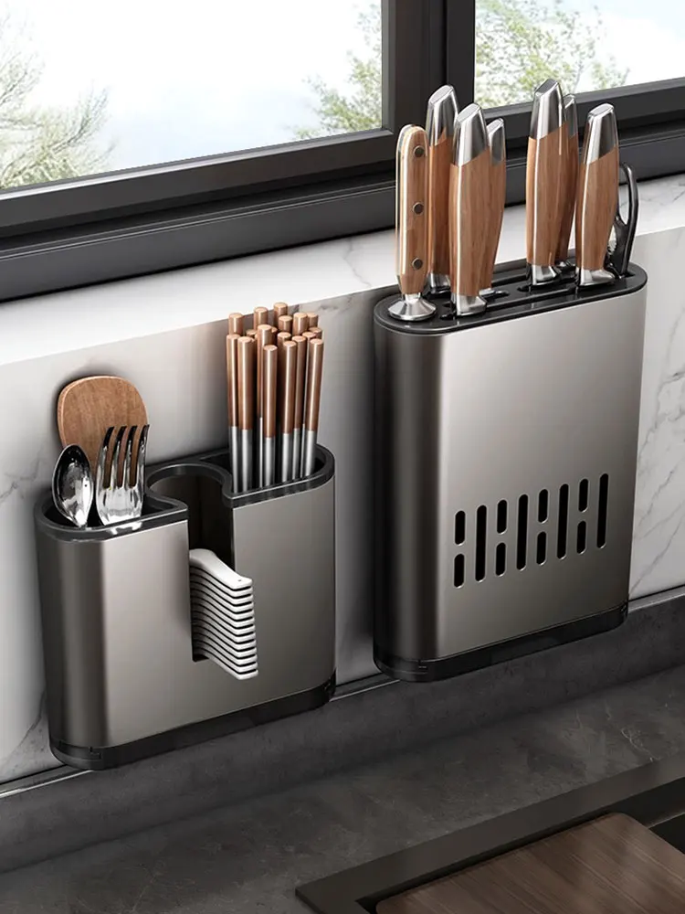 The product can be customized.Kitchen knife holder, chopstick cage storage rack, household multi-function spoon, chopsticks