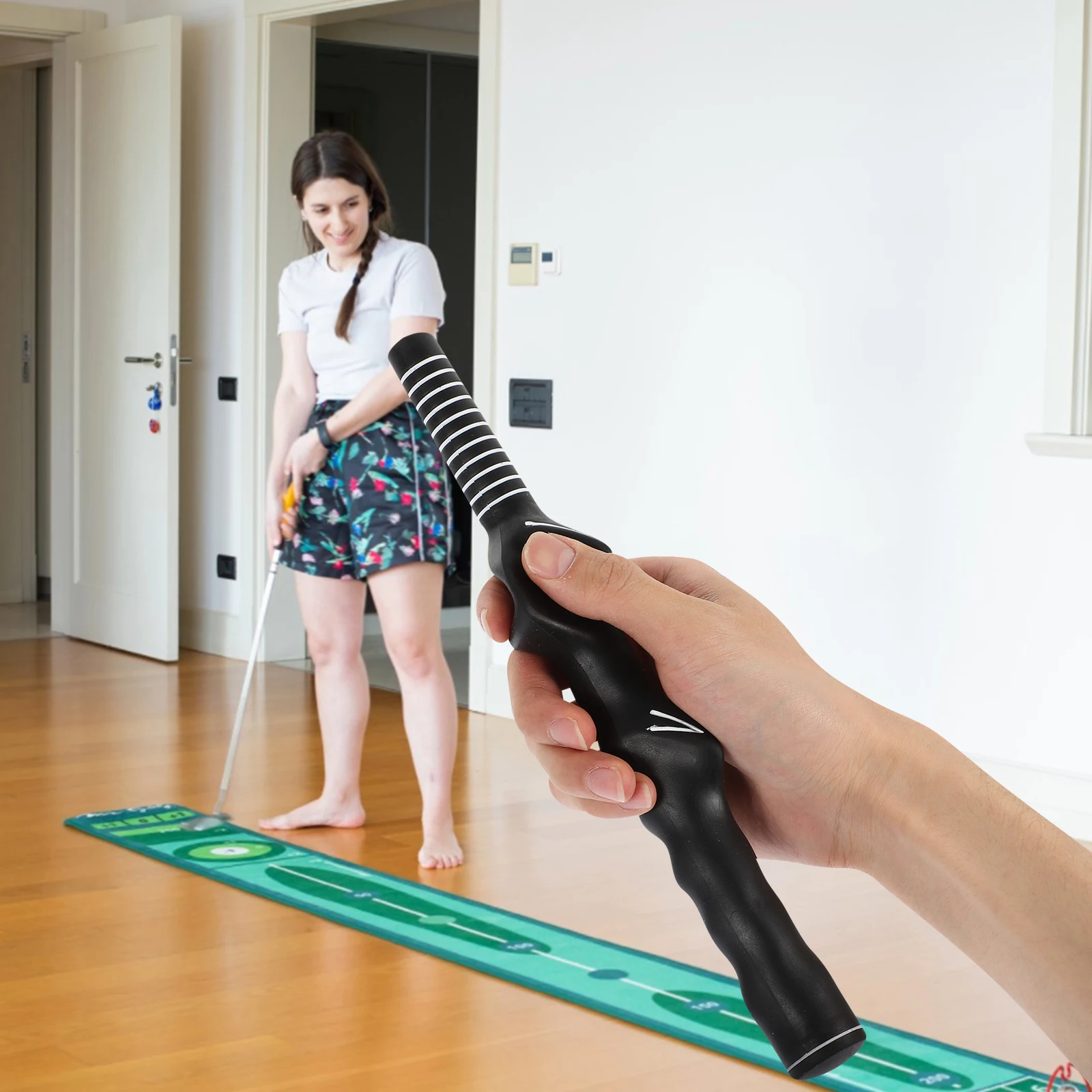 

2Pcs Golf Hand Position Training Tool Grip Correction Tool Hand Position Swing Trainer Aids Practice Fundamental Skills