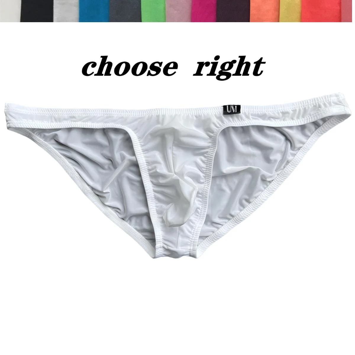 Men's Low-Rise Sexy Briefs: Contoured Penis Pouch, Silky-Smooth Material, Tight Solid Color Design for a Sleek, Alluring Look - Image 3