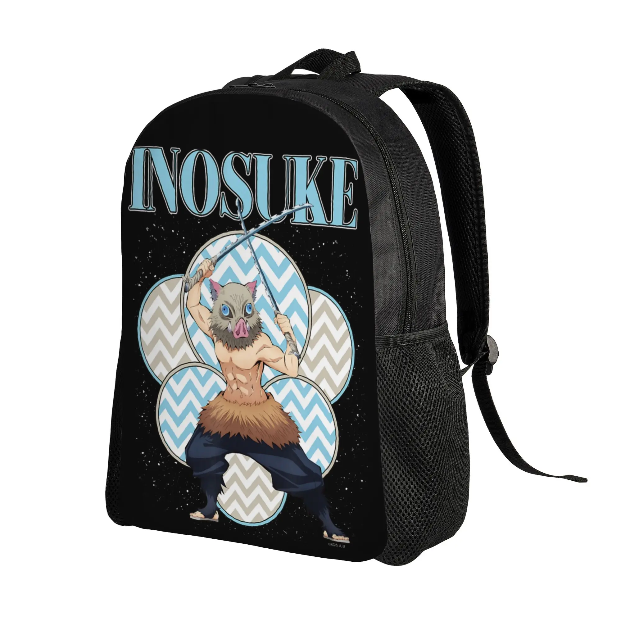 Demon Slayer backpacks Kimetsu no Yaiba Inosuke Boar King Portrait Daypack  mochila Office Work Retro Washable Rucksack