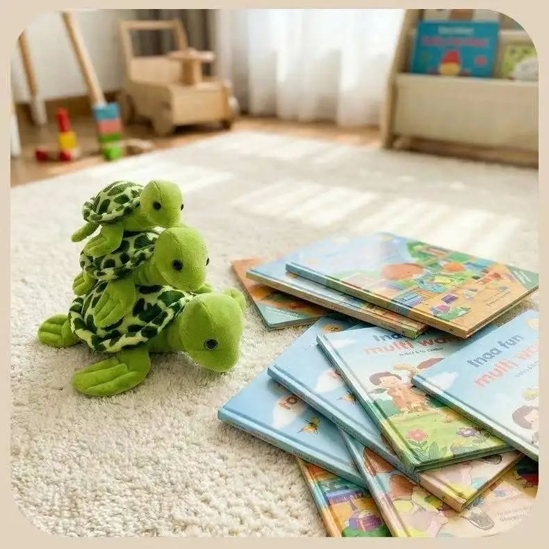 Neueste Eltern-Kind-Schildkröten-Puppe Kawaii Plüschtier Figur Cartoon Anime Niedliches Kinder-Geburtstags- und Feiertagsgeschenk – Detail 24