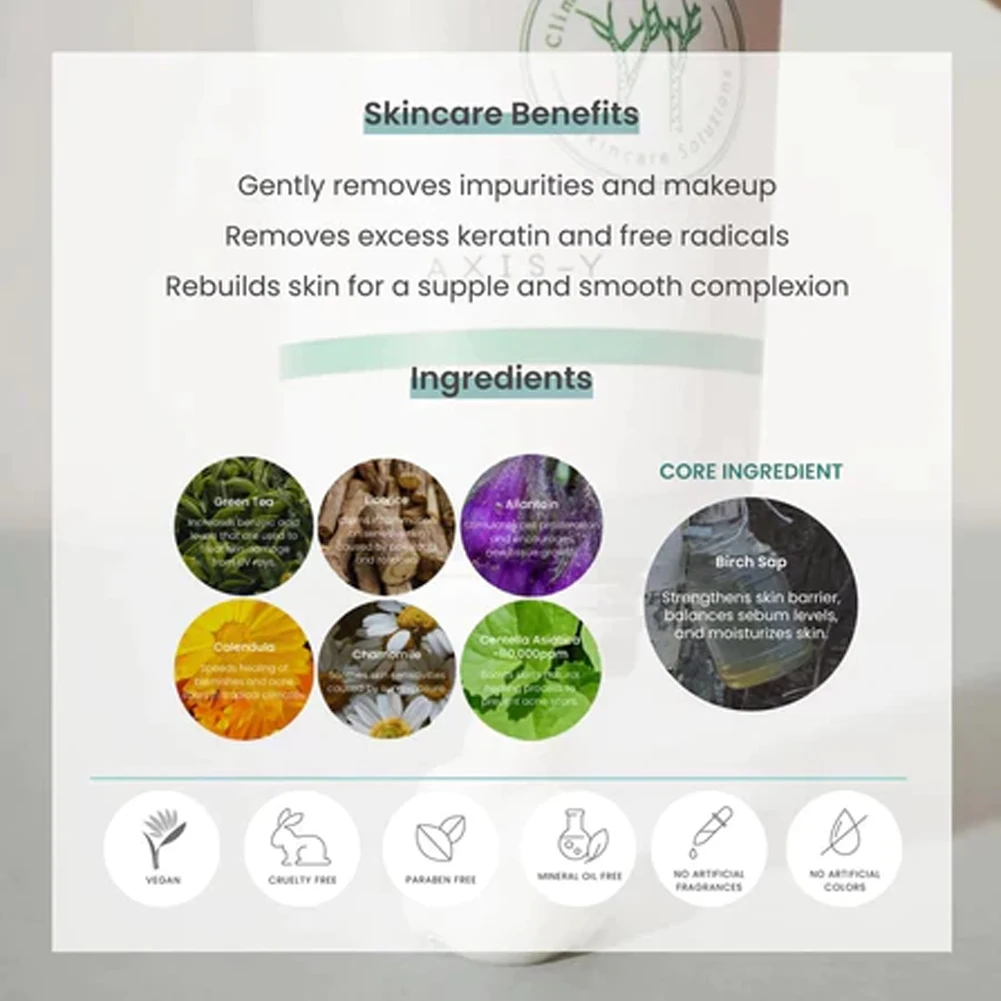 Axis-Y حمض الساليسيليك ترطيب سلسلة العناية بالبشرة مستحلب كريم وجه تنظيف هلام البقع الداكنة تصحيح توهج مصل العناية بالبشرة