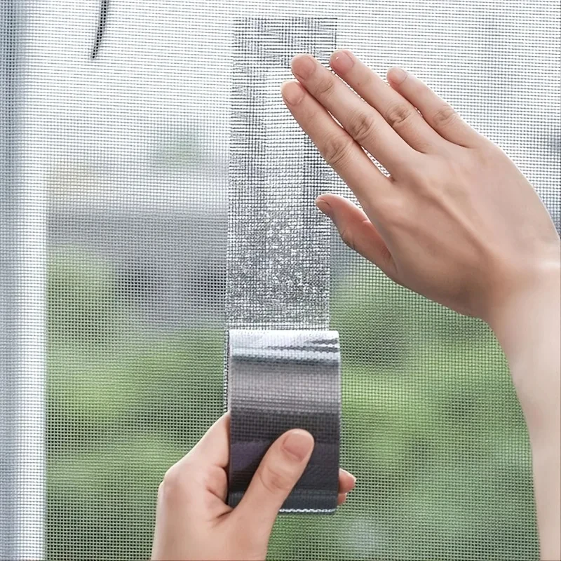 5mm/2m Self-adhesive Window Screen Repair Subsidy Anti-bug Fly Mesh Perforation Tape Is Durable