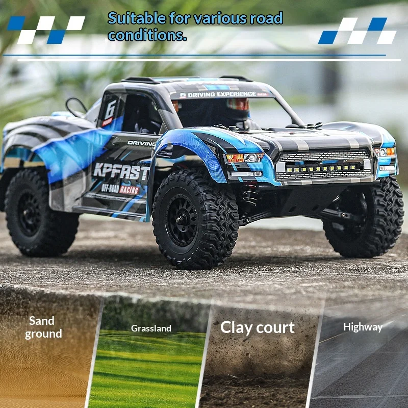 KF17 1:12 Scale High-Speed 4WD RC Car Short Course Rally Drift Off-Road Vehicle Model Toy for Boys with FLY SKY Remote Control view 3