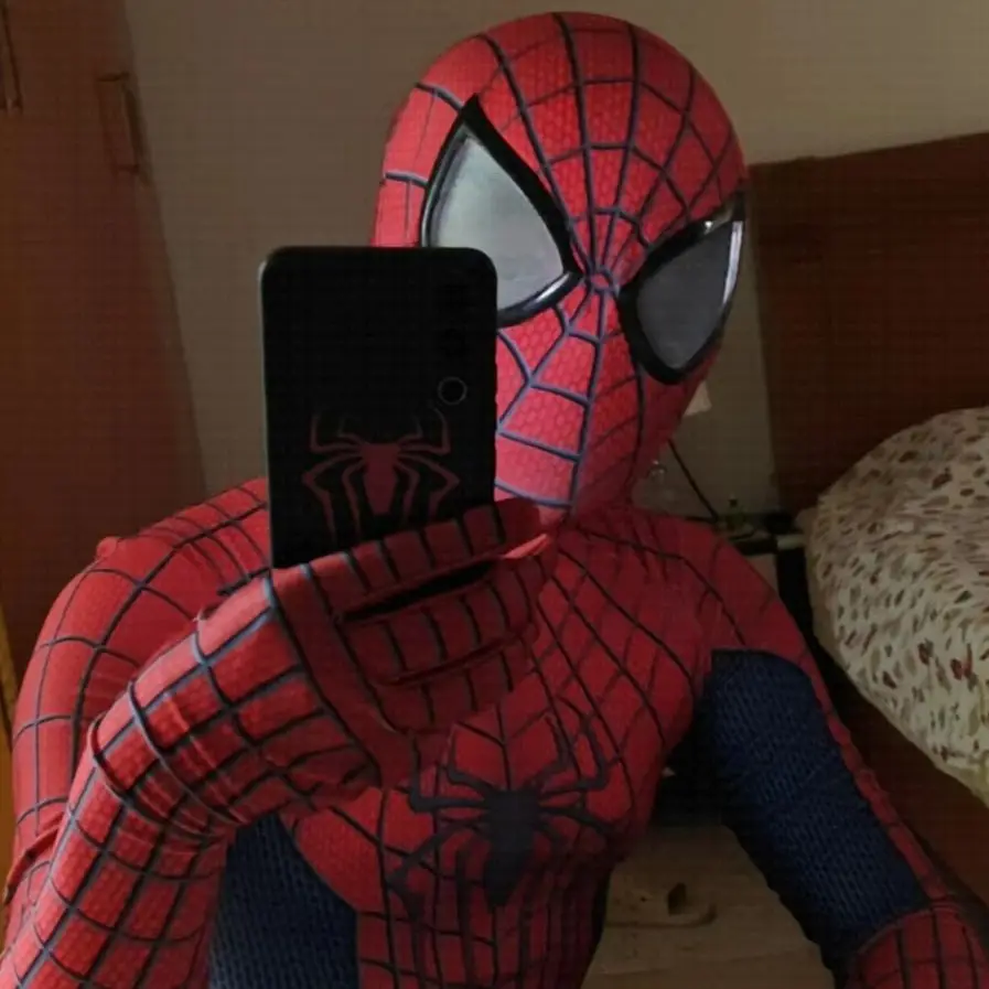 Mar-vel El increíble traje de Spider-Man 2 con máscara, disfraz de Spider-Man Cosplay, mono de Spiderman para hombre, regalo de cumpleaños de Halloween