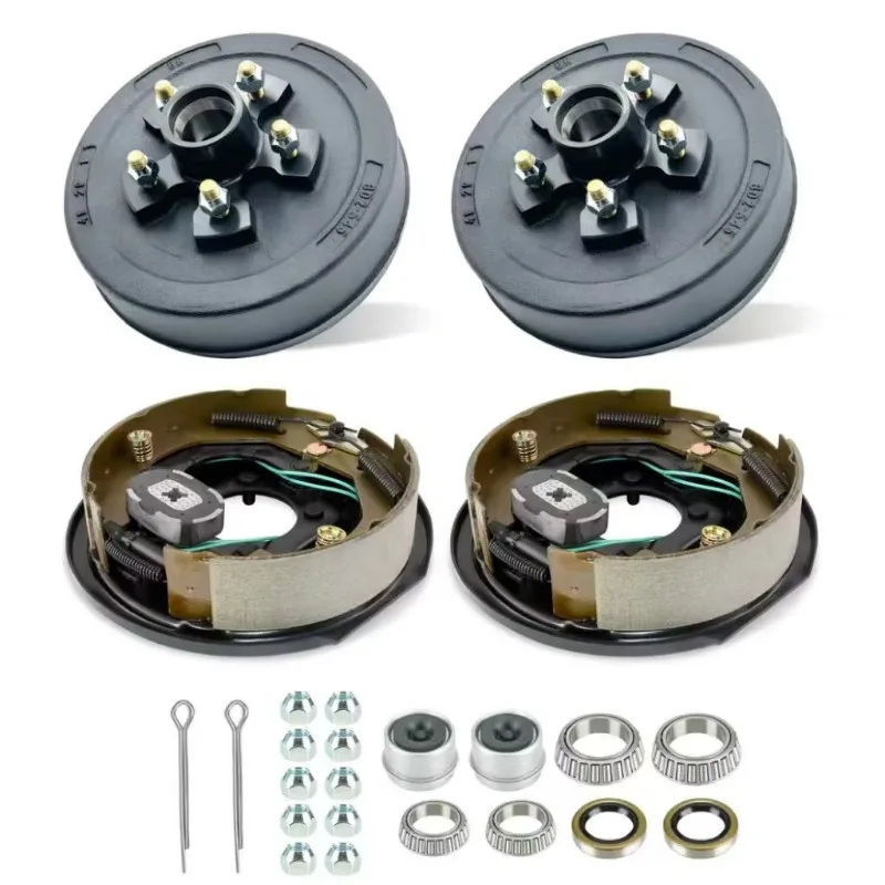 3000-8000 pound electric brake and hub kits with bearings and oil seals