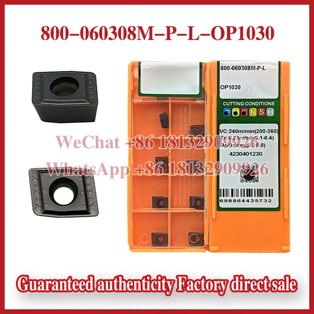 100% الأصلي 800-050308M-I-G 800-060308H-P-G 800-060308M-P-L 800-06T308M-C-G 800-06T308M-I-G OP1030 شفرة الحفر العميقة #2