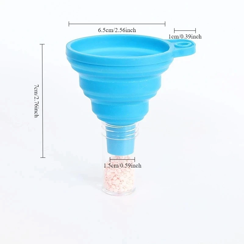 Car Engine Funnel Universal Silicone Liquid Funnel Washer Fluid Change Foldable Portable Auto Engine Oil Petrol Change Funnels image 5