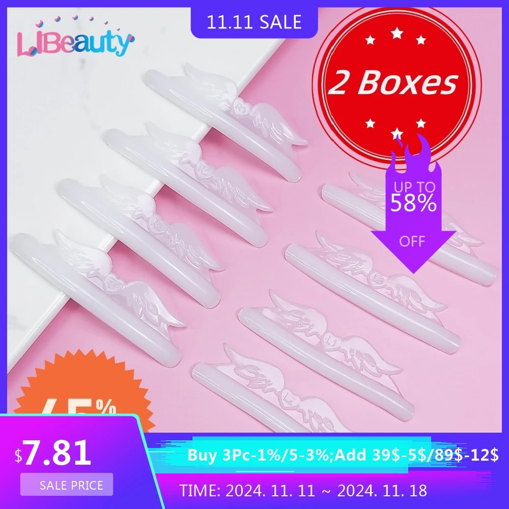 Wholesale 2 Sets C Curl Free Glue Silicone Eyelash Perm Rod Sticky Lash Lift Shields Eyelash Curler Accessories Makeup Tools