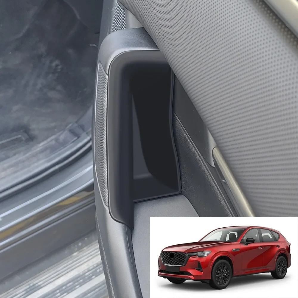 For Mazda CX60 2022-2024 For CX80 CX90 2024-2025 Front Rear Door Handle Storage Box Holder Side Armrest Organizer Container Tray