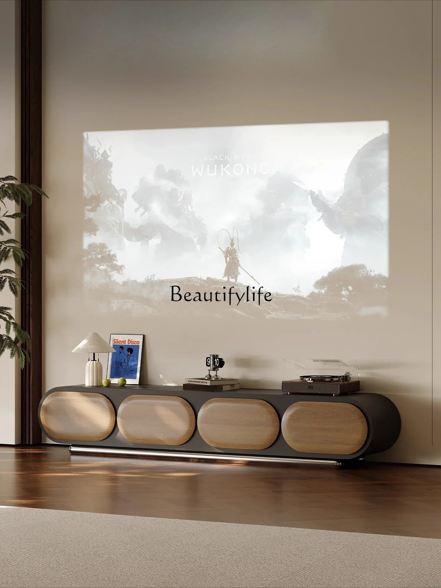 54TV cabinet Solid wood floor-to-ceiling living room Household French retro new medieval TV cabinetSSS