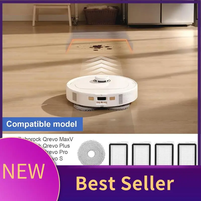

B46C комплект аксессуаров для Roborock Qrevo Maxv/Qrevo Pro/Qrevo S робот-пылесос запасные части подушечки для швабры HEPA-фильтры