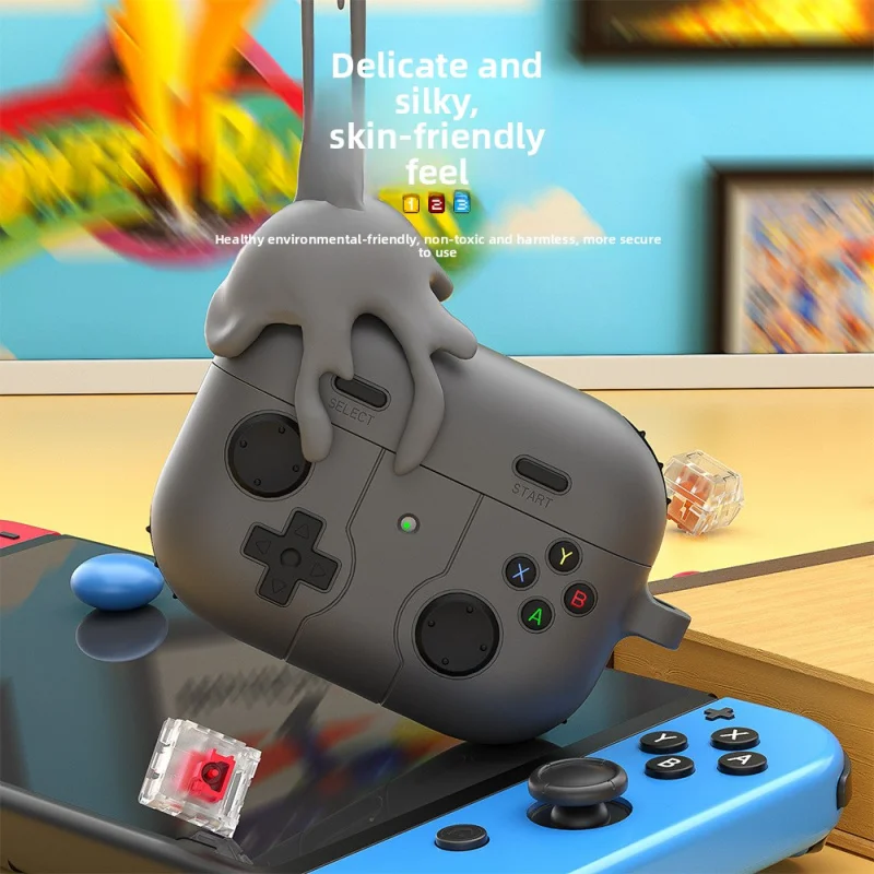 

Applicableairpods4Protective Case Silicone Soft Case Applepro2Earphone sleeves airpodspro3Protective Sleeve