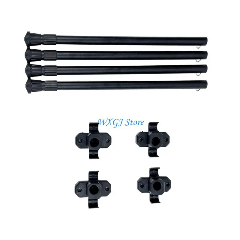 37JE Camping Table Legs System Telescoping Height Setting Quick Releasing Table Legs Suitable for Backpacking Essential