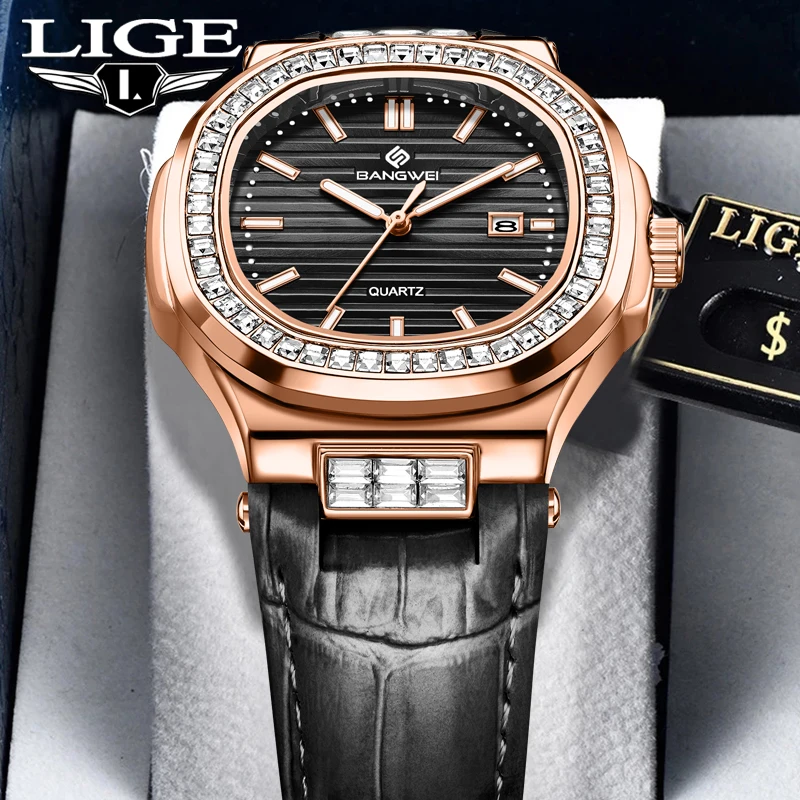 

BANGWEI 2026 Top Brand Luxury Watches Men Business Fashion Womens Watch 30M Waterproof Luminous Quartz Wristwatches Reloj Hombre