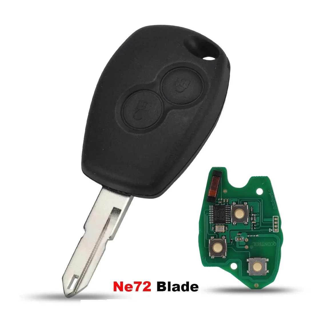 Jingyuqin 2 Tasten Remote Key Für Renault Duster Modus Clio 3 Twingo DACIA Logan Sandero Kangoo 433 MHz PCF7947/7946/4A Chip – Detail 6