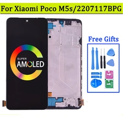 6.43'' AMOLED For Xiaomi Poco M5s LCD Display With Touch Screen Digitizer Replacement Parts 2207117BPG Display