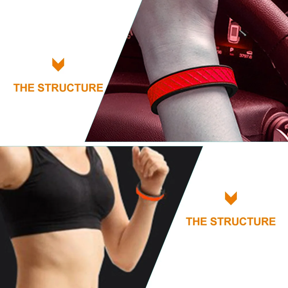 

3 Pcs Anti Static Silicone Sports Bracelet Adjustable Wristband Fitness Accessory Care Antistatic Bracelets
