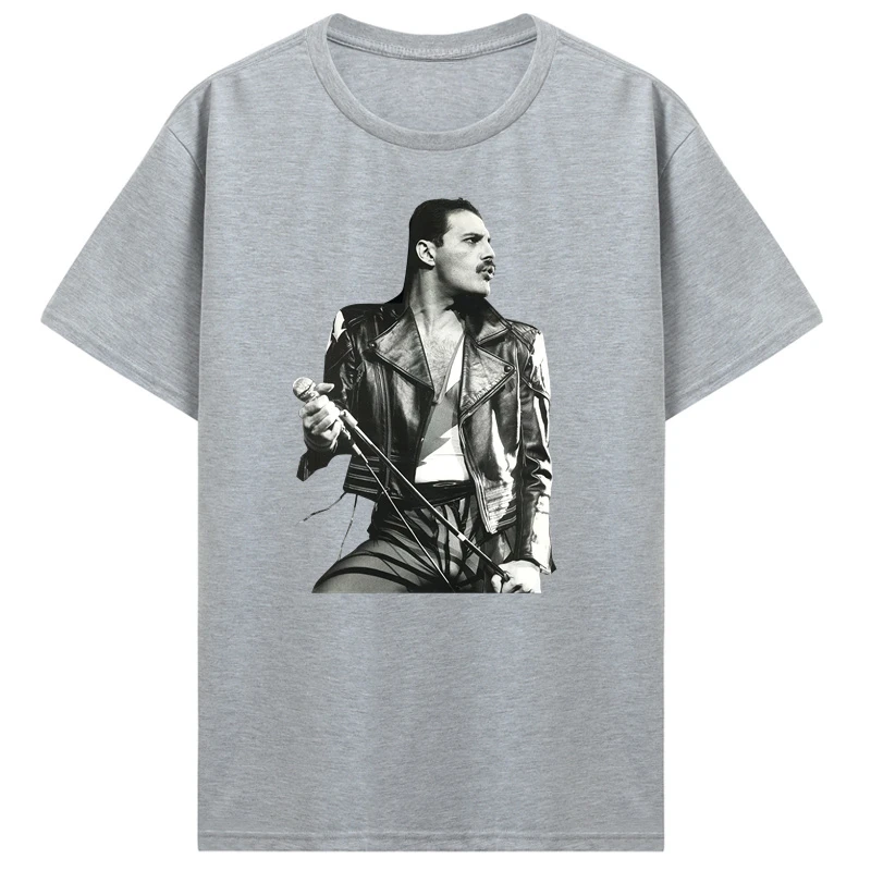 T Shirts Men Cotton O-neck Tshirt Hip Hop Tees Tops New Freddie Mercury British Rock Legend graphic t shirts harajuku clothing