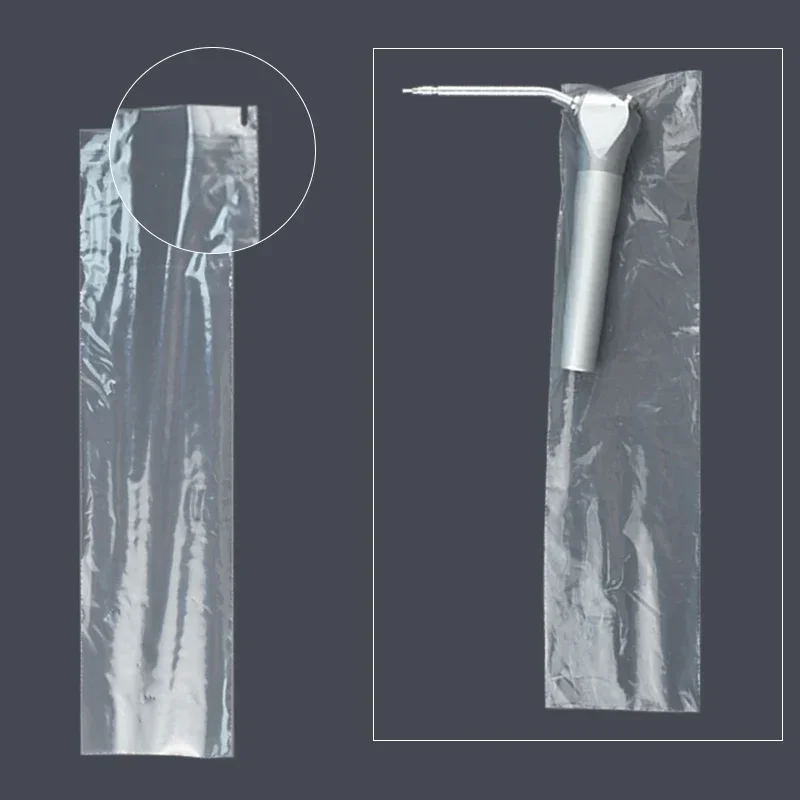 

500Pcs Dental Three Way Gun Endoscope Handpiece Sleeves High Quality and Durable Disposable Cleaning Sleeves Dental Consumables