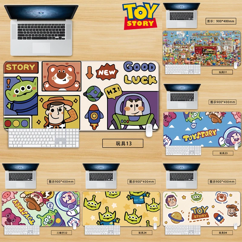 Disney Toy Story XXL podkładki pod mysz dla mężczyzny kobiety ponadgabarytowa mata na stół Cartoon Woody podkładka pod mysz akcesoria komputerowe artykuły biurowe