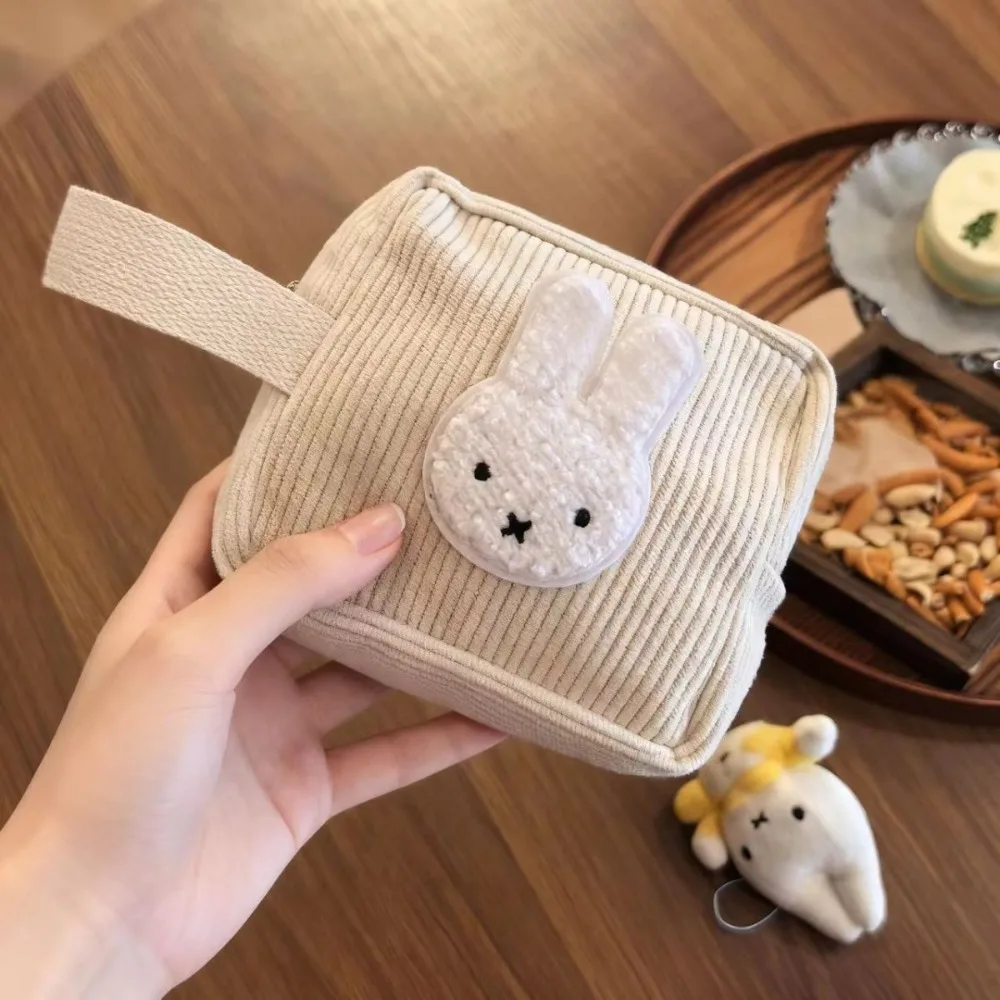Niedliche Miffy Cord-Kosmetiktasche Lippenstift-Schlüssel-Münzbeutel Aufbewahrungstasche Kawaii Geschenk-Spielzeug