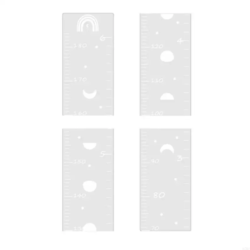 H7BF פאזל אקרילי לילדים מראה תרשים צמיחה למוצרי קיר ביתי ומעקב אחר גובה