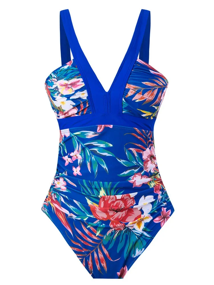 Riseado One Piece Swimsuit 2024 Floral Printed Swimwear Swimming Suit for Women Sexy Bathing Suit Women