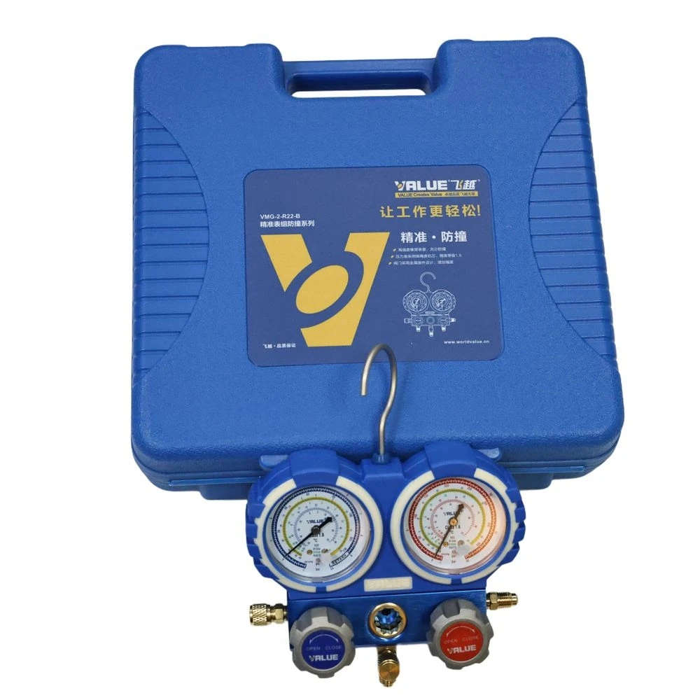 VMG-2-R22-B R410a R134a air conditioner fluoride meter refrigerant double meter fluorine tube 1.2 meters