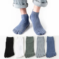 1 Pair Summer Five Finger Socks For Men Thin Toe Socks With Separate Fingers Low Cut Ankle Sports Socks High Quality