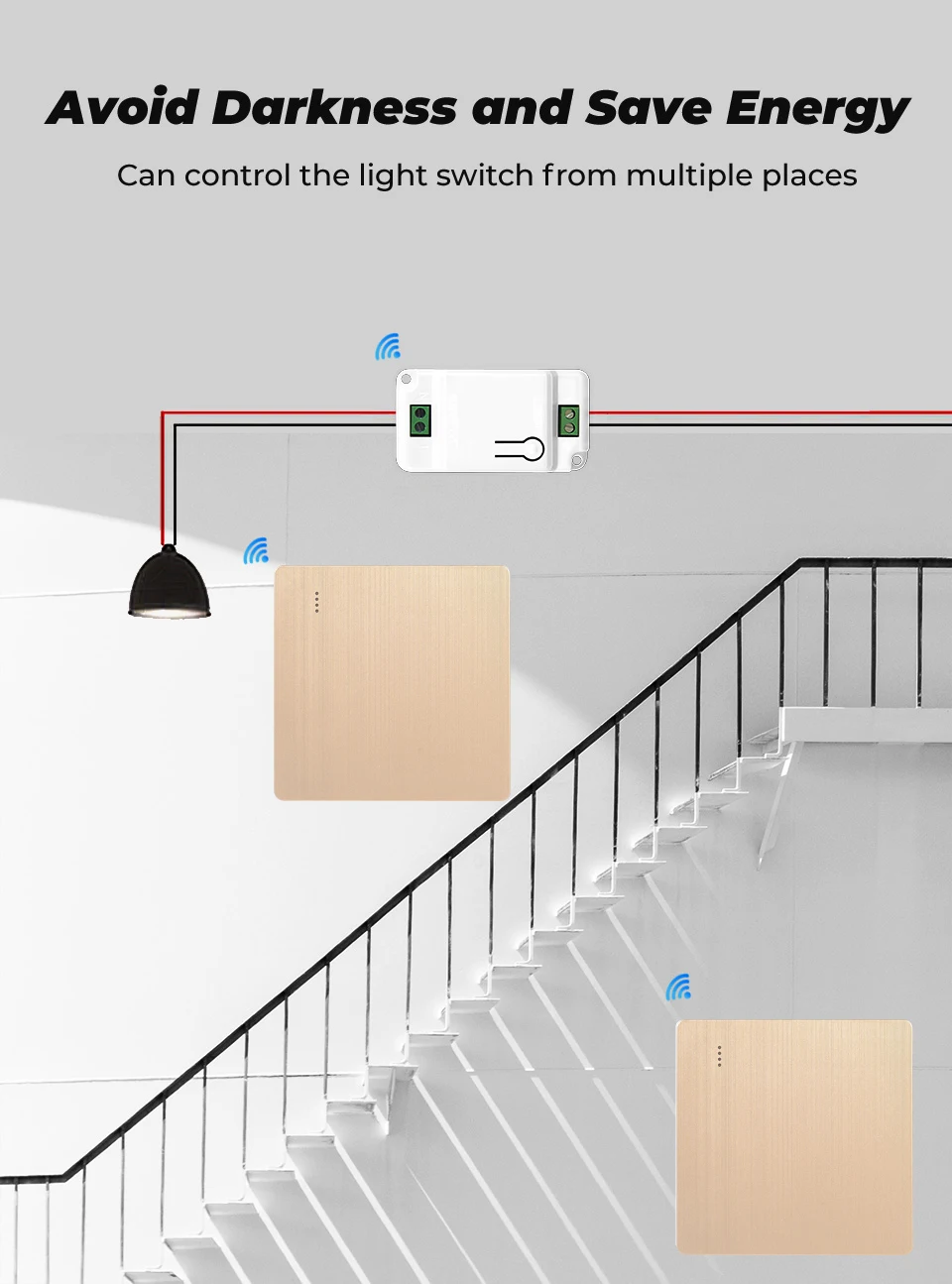 RF Wireless Remote Control Light Switch 433Mhz Mini Remote Control,1/2/3Gang Wall Transmitter Switch For Lmote Controller AC220V