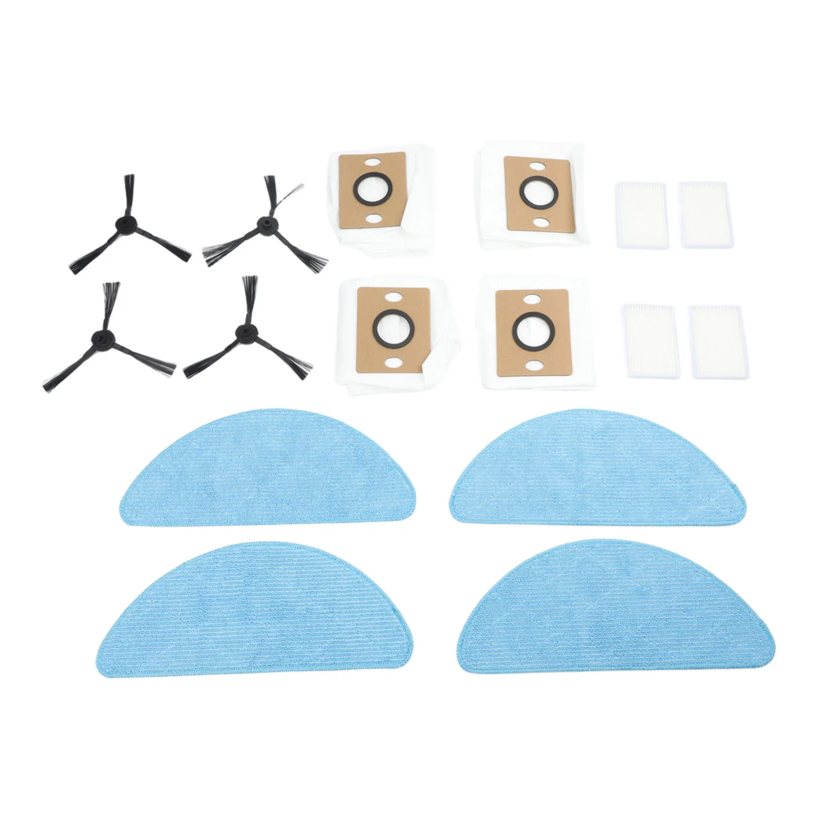 For ILIFE A12 for Pro Robot Vacuum Cleaning Set Filters Mop Cloths Dust Bags & Side Brushes for Clean and Hygienic Floors