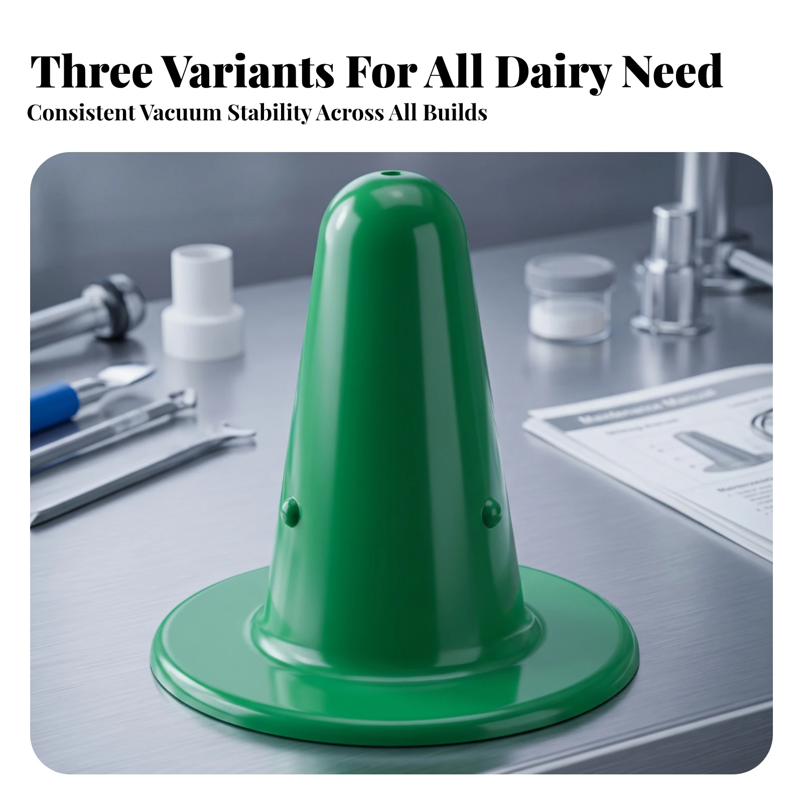 50 Pieces Artificial Teat Easy to Install Milking Machine Inner-Liner Milking Liner with Flange Base Cone-Shaped Tasteless
