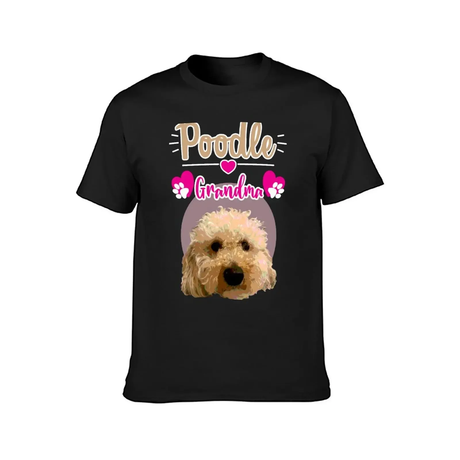 Poodle Grandma T-Shirt quick drying oversized men workout shirt