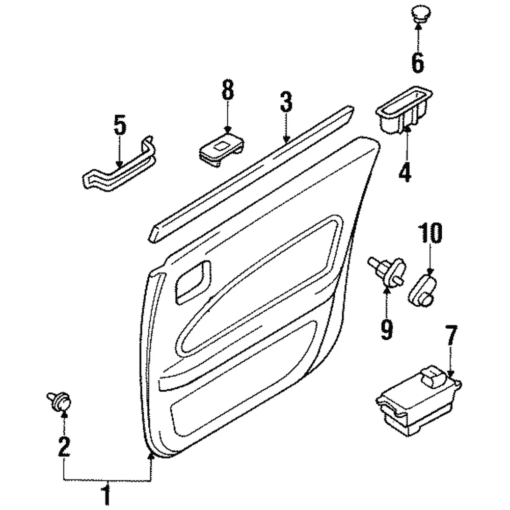 Parts Rubber Cover Door Switch Fittings 25368-6P000 For Infiniti G20 I30 Q45 For Nissan 240SX 300ZX Replacement Durable