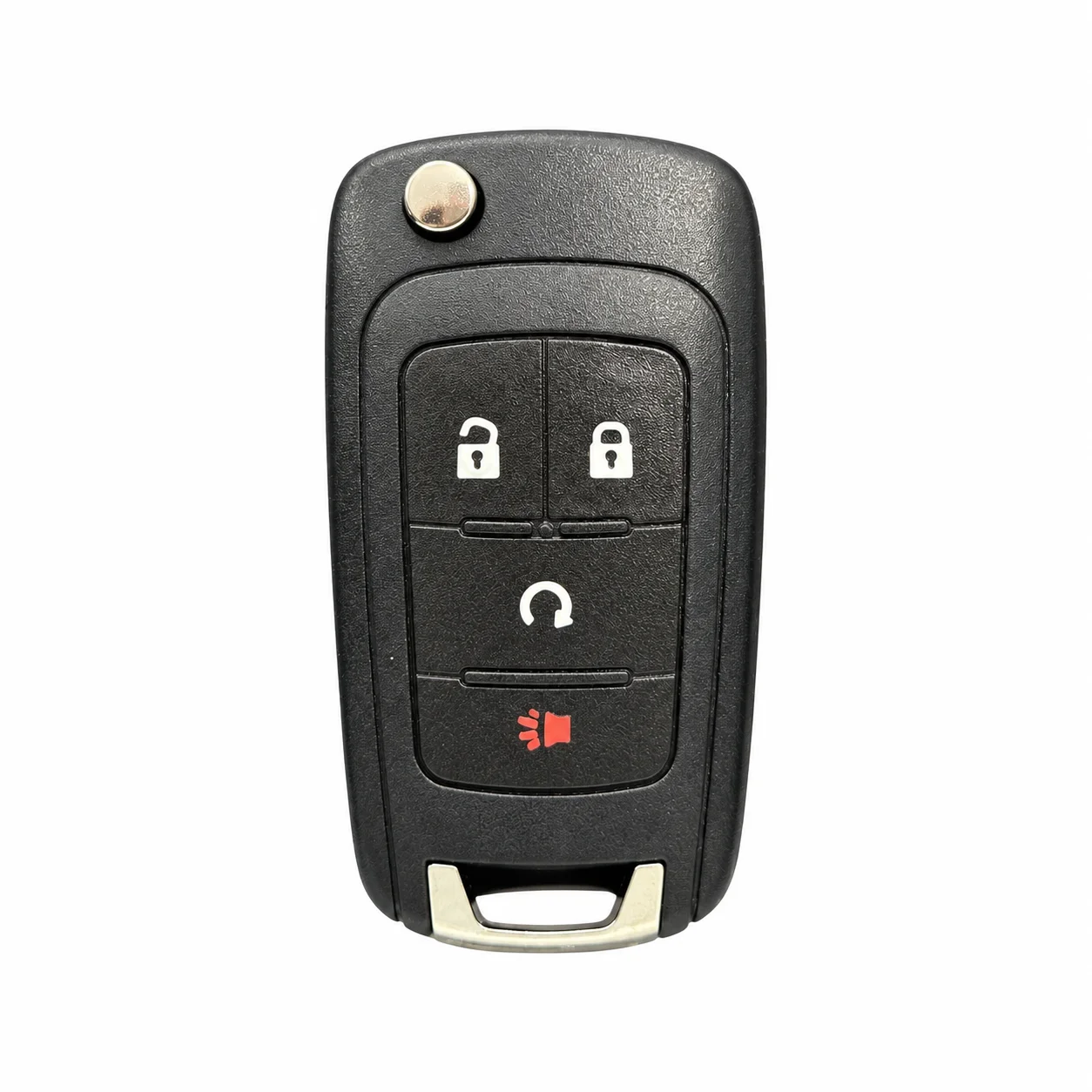 4-Button KR55WK500733 Flip Key Fob Shell Replacement for Chevrolet Sonic 2012-2019 Trax 2015-2018 Buick Encore 2013-2016 Remote Start Keyless Entry Remote Case Housing Shell Only No Electronics