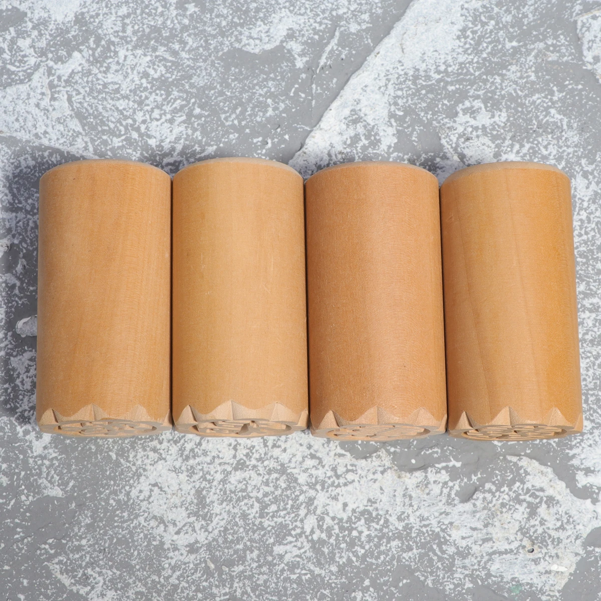 

4 PCS Moon Cake Stamp Mould Cookie Mold Biscuit Molds for Baking Stamper Chinese Embossed Traditional Stamps