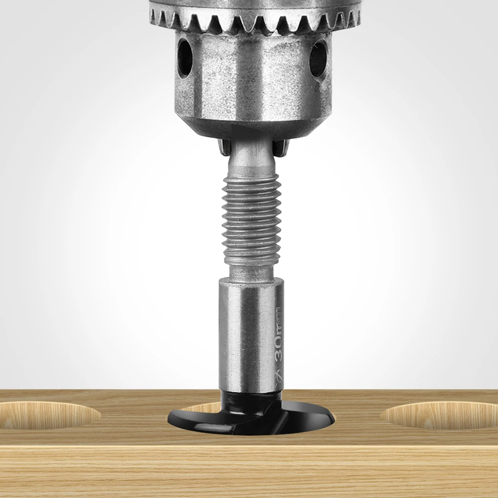 Multifunctional Extended Woodworking Hole Opener External Thread Flat Wing Drill Reaming Drill Extended Limit Board Hand Drill