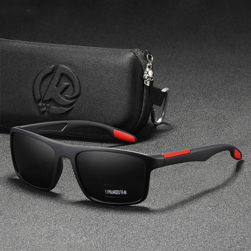 

KDEAM Rectangular Ultra Light TR90 Sunglasses Men TAC 1.1mm Thickness Lens Driving Sun Glasses Women Sports Cat.3