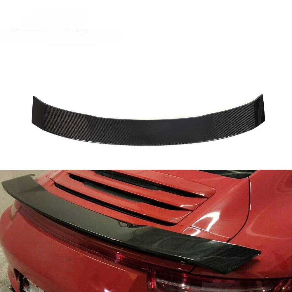 Dry Carbon Fiber 991 Car Spoiler Extension for Porsche 991 GTS  911 Turbo Coupe 2-Door 2016-2019