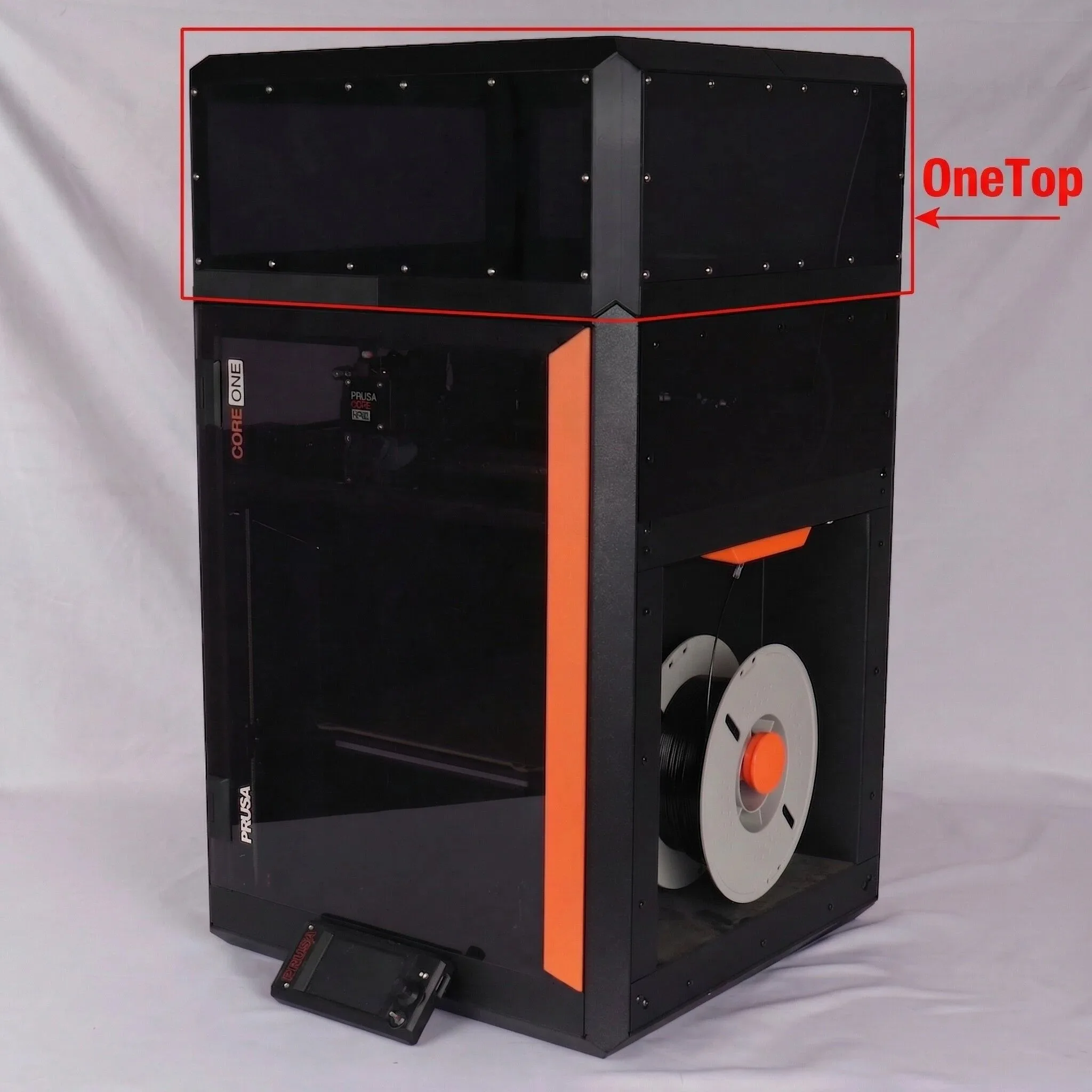 Blurolls OneTop Modulares Obergehäuse für Prusa Core One/One Plus, entworfen von Chips_n_Spools