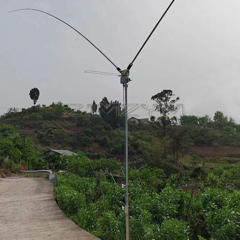 P-ESA 7-54 ميجا هرتز 120 واط FM CW SSB قصيرة الموجة المحمولة إيجابية الخامس هوائي أفقي هوائي ثنائي القطب هوائي النطاق العريض #4