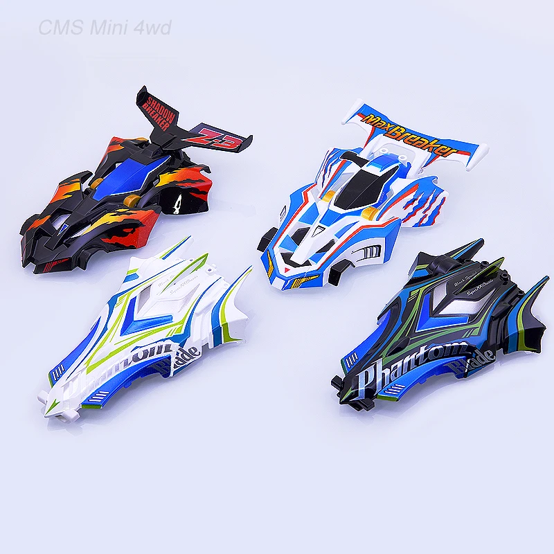 

homemade mini 4wd racing car painting cowl shells phantom Blade/max breaker